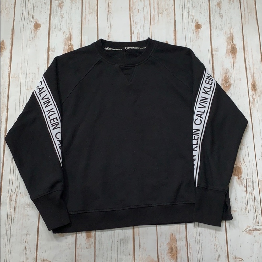 Calvin Klein black sweat shirt size large